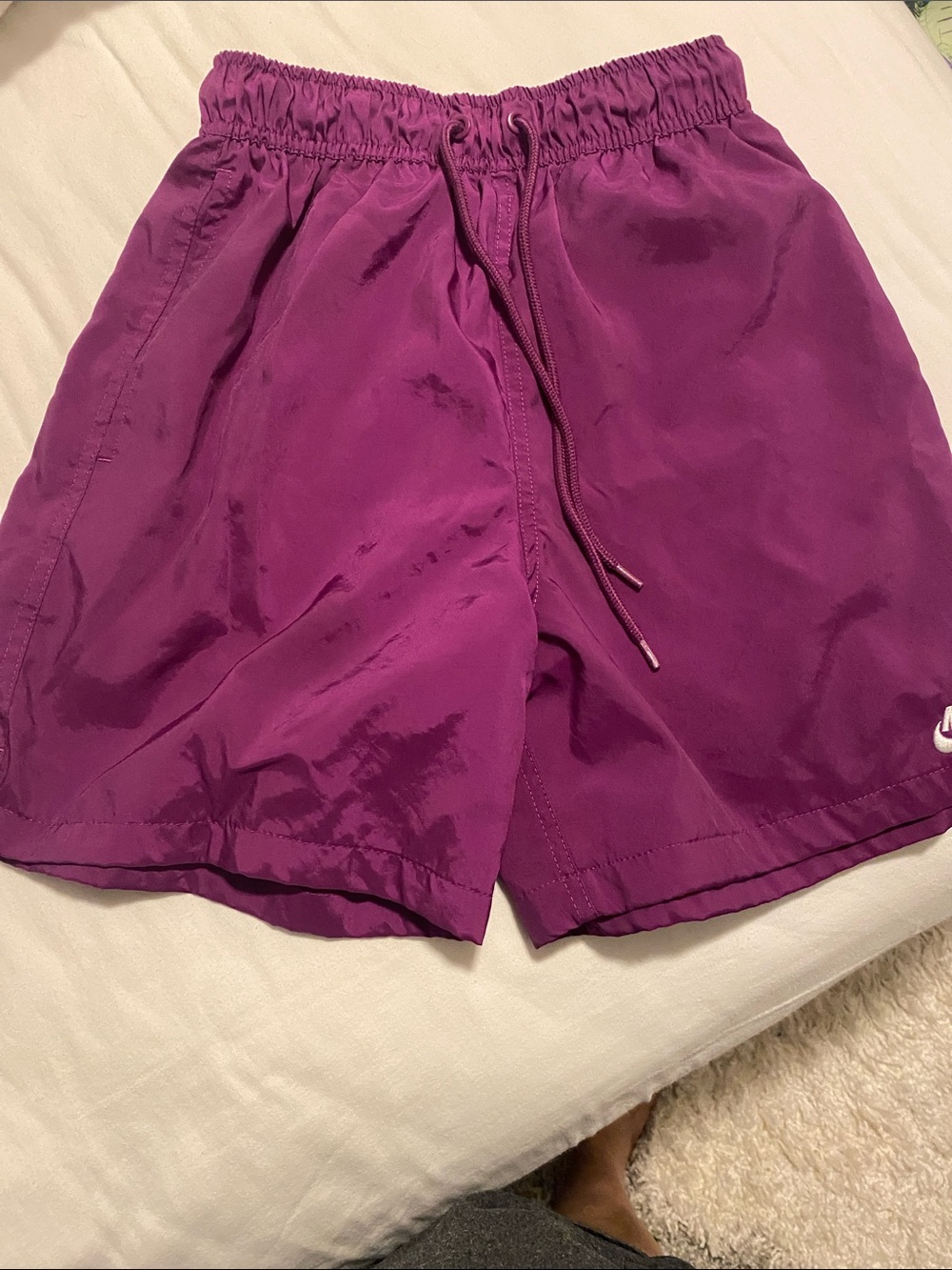 Nike Men's Magenta Athletic Drawstring Shorts